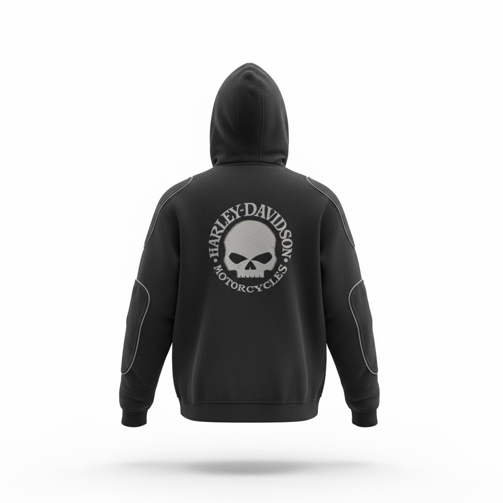 Harley-Davidson Black Jacket with Skull Logo